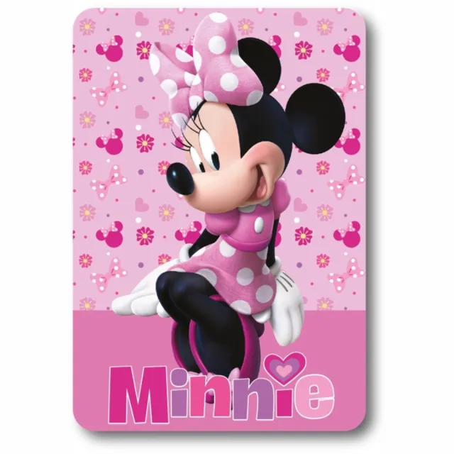 Minnie Mouse Minnie fleece Lovely Charm deken 100 x 140 cm Roze