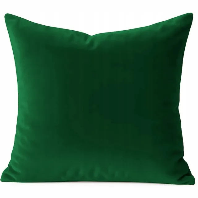 Fitizzio Decoratieve Velours Kussenhoes 40x40 cm - Flesgroen