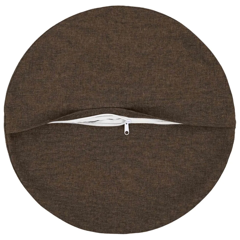 vidaXL Kussensloop 6 st HEERLEN Taupe Dia. 60 cm Stof, foto 4