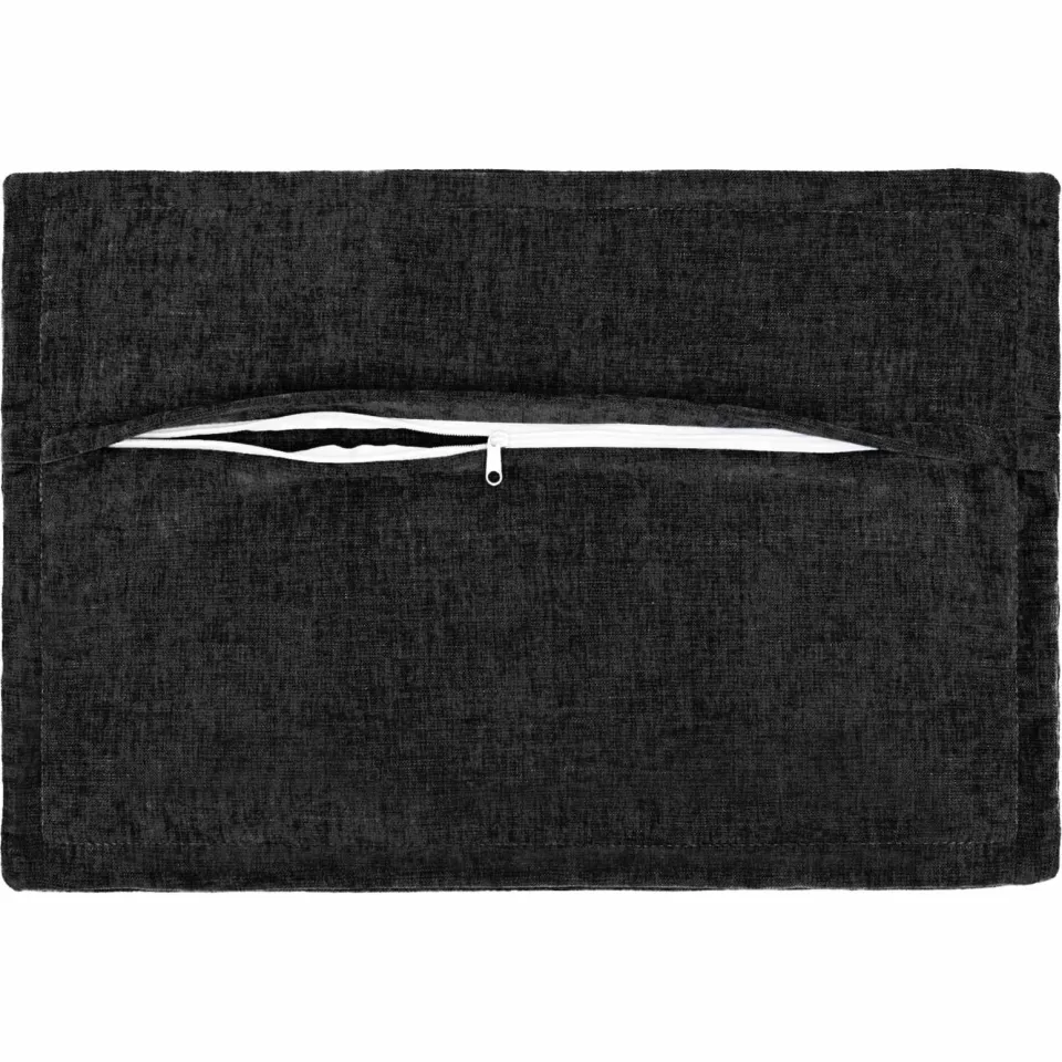 vidaXL Kussensloop 6 st HOUTEN Antraciet 30 x 50 cm Chenille Stof, foto 4