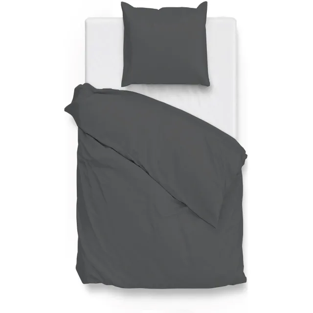 Zohome Satinado Dekbedovertrek - Classic Anthracite