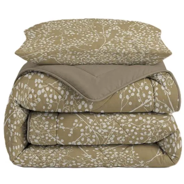 Vellora Rice Paper wasbaar dekbed - Eenpersoons - 140x220 cm - Groen
