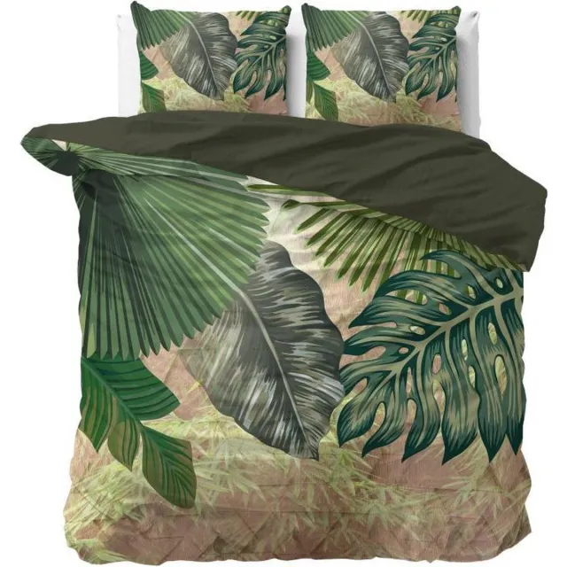Dreamhouse Scandinavian Malva - Dekbedovertrekset - Lits-Jumeaux - 240x200/220 + 2 kussenslopen 60x70 - Groen