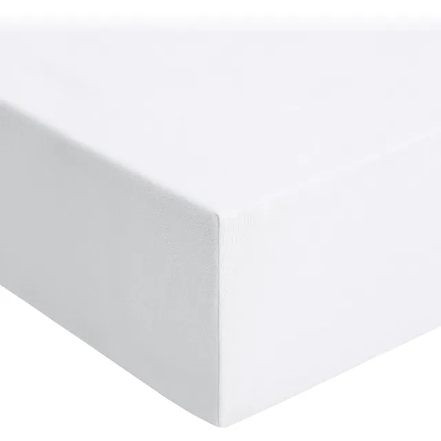 Ibenzoa Zacht en Ademend Hoeslaken van Microvezel voor Optimal Comfort 180 x 200 cm wit