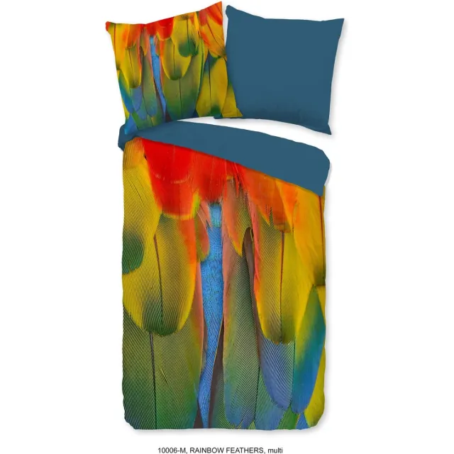 Pure Dekbedovertrek "veren" - Multi - Microfiber