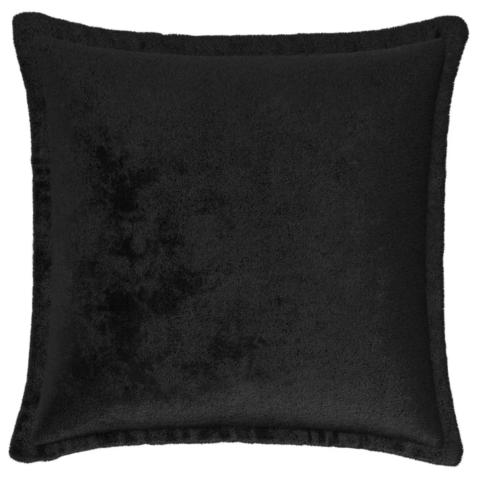vidaXL Kussensloop 12 st HOUTEN Zwart 45 x 45 cm Flanel