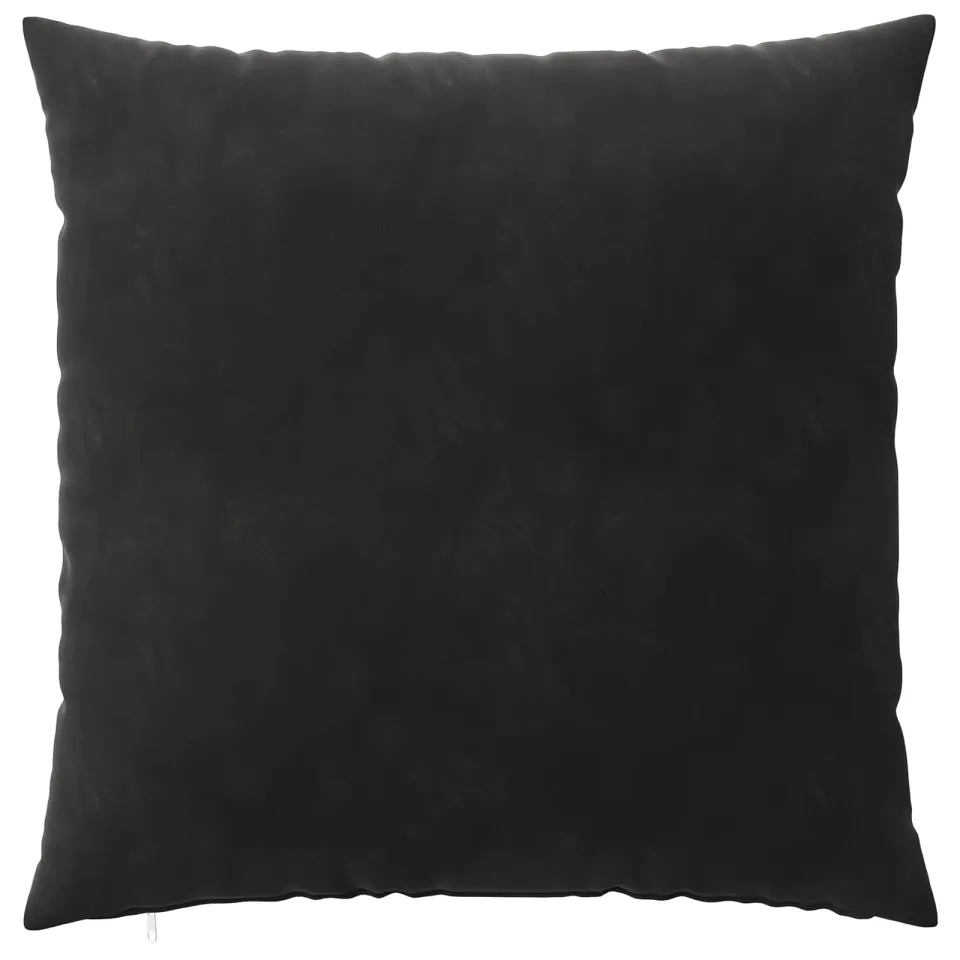 vidaXL Kussensloop 6 st HEERLEN Zwart 65 x 65 cm fluweel