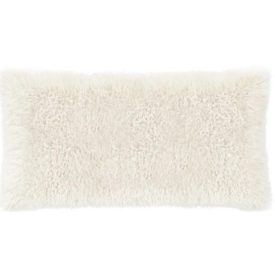 vidaXL Kussensloop 6 st HEERLEN Wit 40 x 80 cm PV Fleece