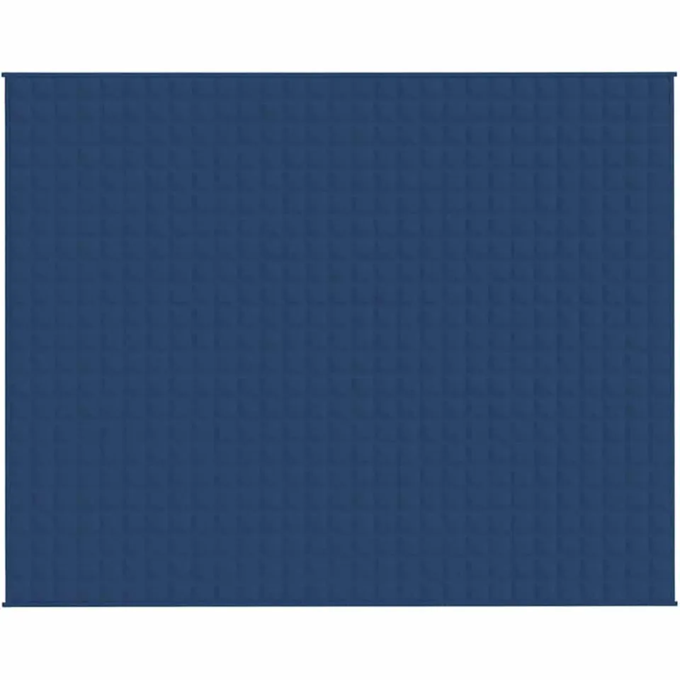 vidaXL Verzwaringsdeken 235x290 cm 11 kg stof blauw