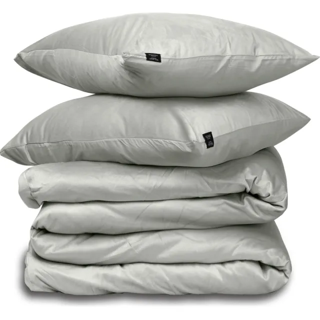 Litalente Dekbedovertrek Velvet Couture - Fluweel - Dekbedovertrek - 140x200/220 cm - Eenpersoons - Zilver - instopstrook - Fluweel Zacht - Afgewerkt met Drukknoopjes