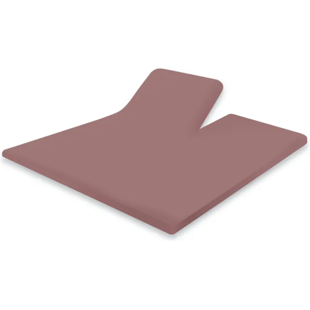 Eleganzzz Splittopper Hoeslaken Katoen Perkal - Rose - 180x210/220cm - Split Enkel - Single Split Topper - Hoeslakens - Lits Jumeaux