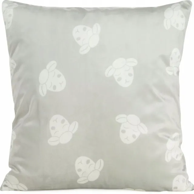 Eurofirany Kinderkussenhoes 45x45cm Schapen - Zacht Fluwelen Decoratie Grijs