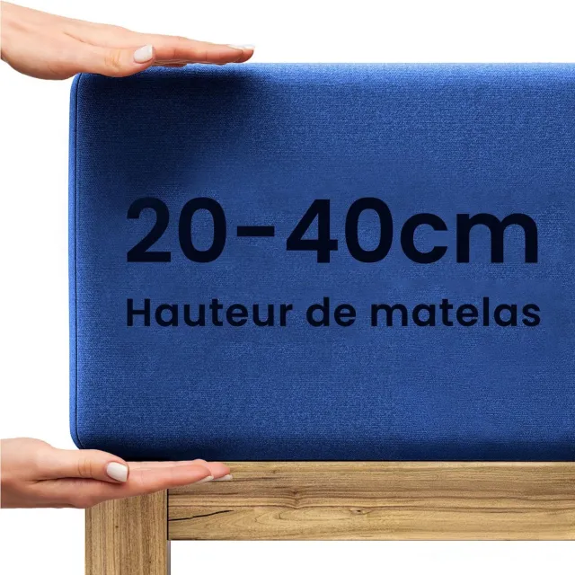 Duraxl Hoeslaken - Jersey katoen - Marineblauw