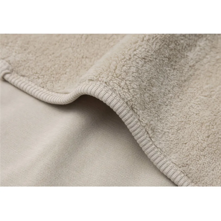 Jollein wiegdeken Basic Jersey/Sherpa Warm Sand beige, foto 6