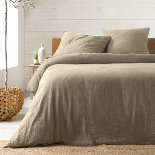 KGS Promolinge Katoenen gaas bedset 240 x 220 cm Zand