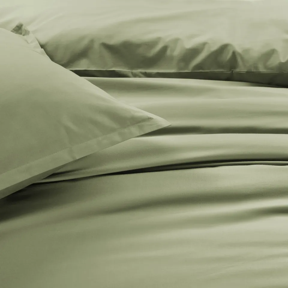 Studio LIVIT percale katoenen dekbedovertrek groen, foto 4
