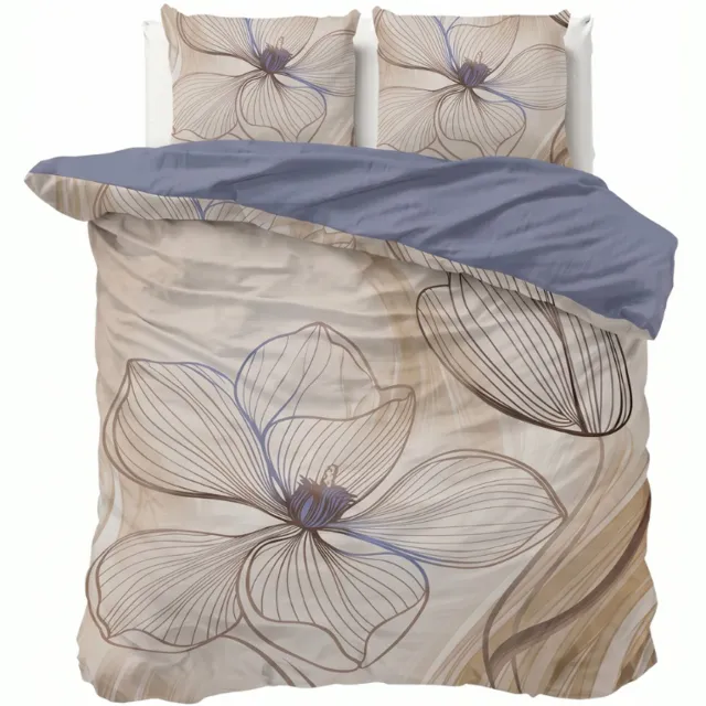 Dekbed-Discounter Presence Dekbedovertrek - Percale Katoen - Dubbele instopstrook - Wassen op 40 graden - Inclusief 2 kussenslopen - Floral Dance