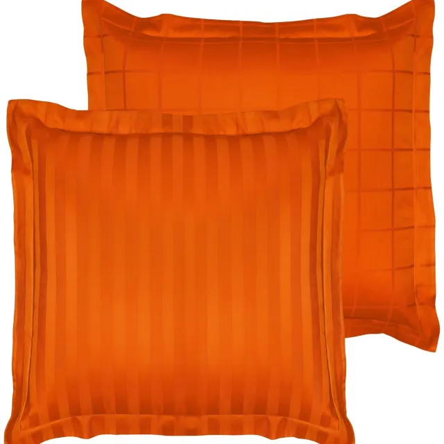 De Witte Lietaer Kussensloop Zygo Gold Flame - 50 x 70 cm - Katoen Satijn Oranje