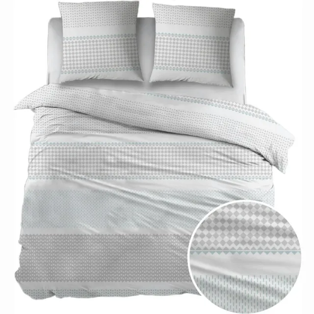Sleepnight Dekbedovertrek - Blue Strepen Flanel - B 270 x L 200 cm/B 270 x L 220 cm - 003603