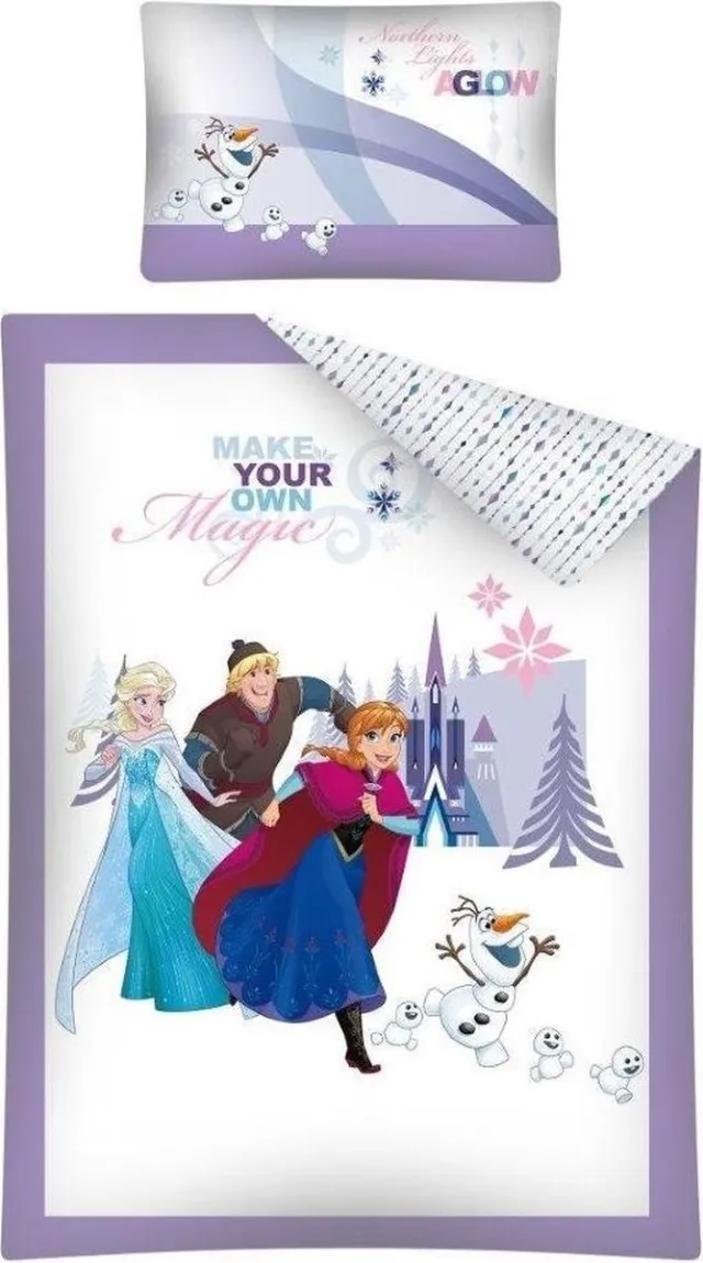 Disney Frozen Dekbed Frozen Glow Ledikant blauw
