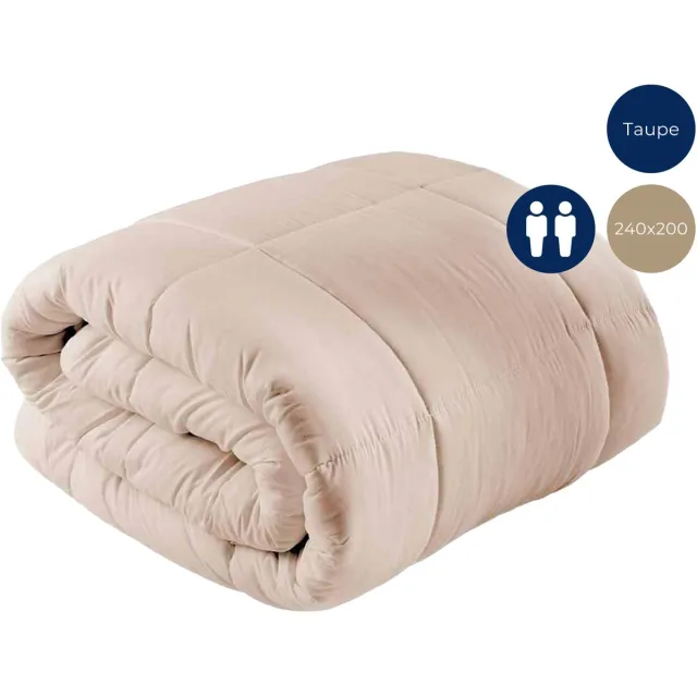 Meilleur Dekbed zonder overtrek - Wasbare dekbedden - 240X200 - Taupe - Taupe