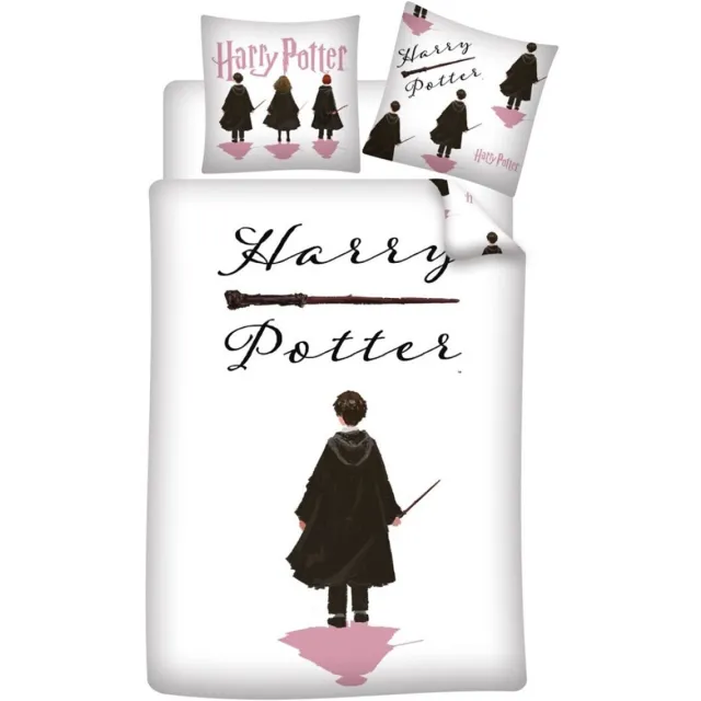 Harry Potter Dekbedovertrek Friends - Eenpersoons - 140 x 200 cm - Polykatoen Wit