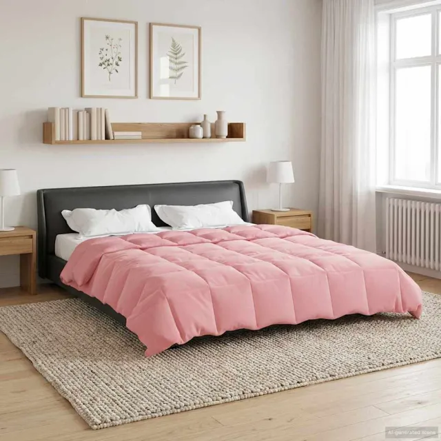vidaXL Vol jaar dekbed 200 x 240 cm Microfiber (100% polyester) Roze