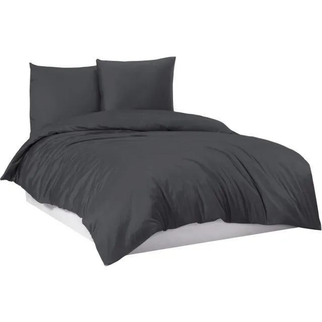 Unyqoos Beddengoed Set Antraciet 135x200 cm 100% Katoen Luxe Slaapcomfort