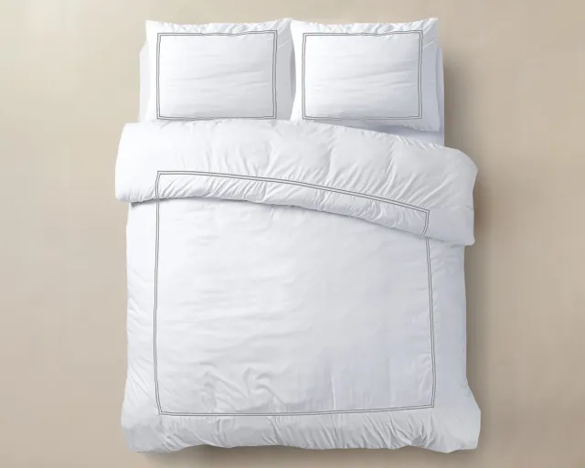 Primaviera Deluxe Brata Dekbedovertrek - Tweepersoons - 200X200/260 + 2 x kussenslopen 60x70 - Wit