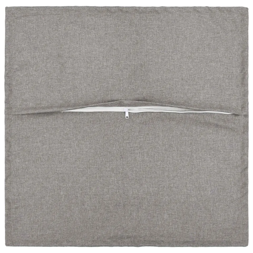 vidaXL Kussensloop 2 st HOUTEN Wolkengrijs 50 x 50 cm Faux Linnen grijs, foto 4
