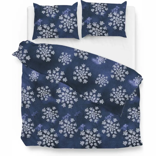 Zo! Home Bassett Dekbedovertrek - Lits-jumeaux - 260x200/220 cm - Blue Blauw