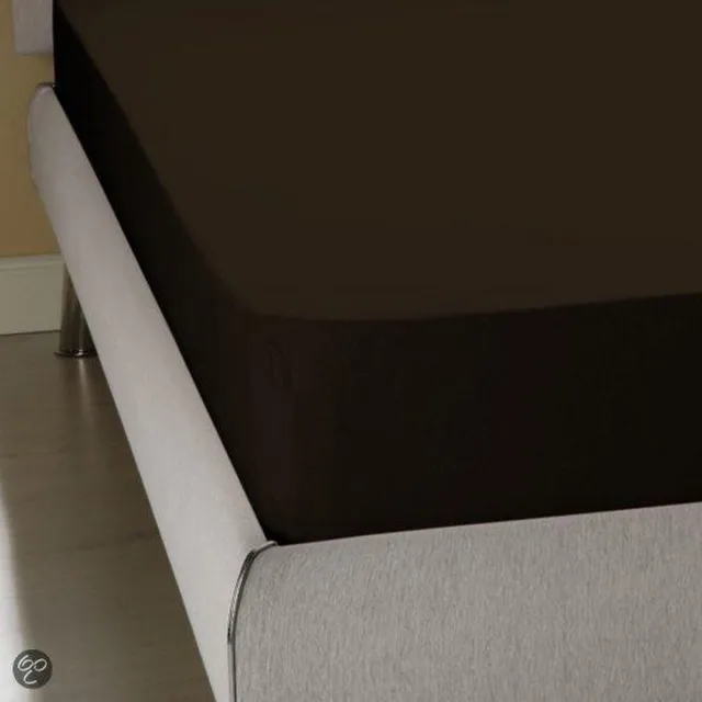 Homéé® Hoeslaken Jersey stretch zwart 140/150x200/220 tweepersoons bed 100% katoen