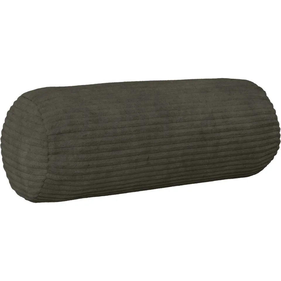 vidaXL Kussensloop 2 st HEERLEN Antracietkleurig Ø 15 x 40 cm corduroy, foto 3