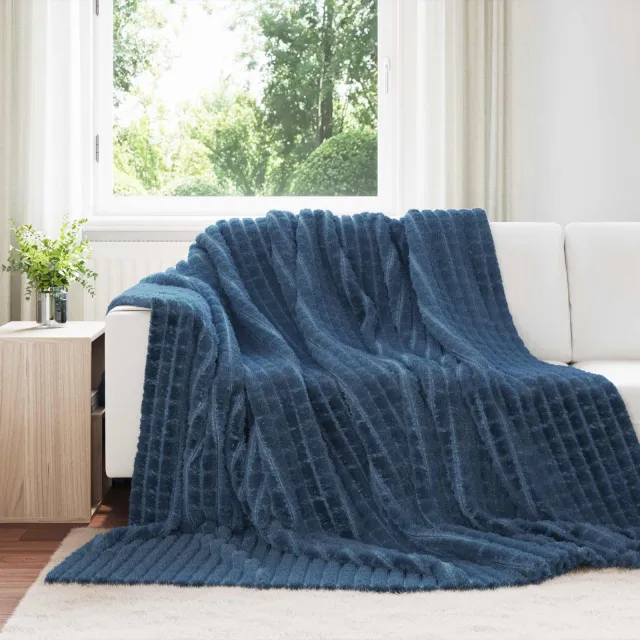 vidaXL Kleden 6 st Marineblauw 270 x 240 cm 9,6 kg Fleece, foto 2