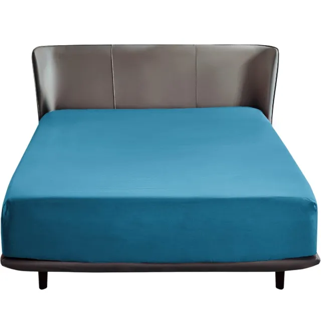 Ibenzoa Zachte Polyester Hoeslaken met Elastische Rand, 180 x 200 cm, Turquoise