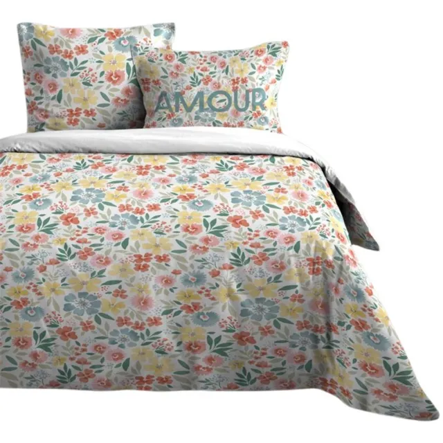 Stof Compleet katoen beddengoed, FLOWER, 240 x 220 cm Multicolor