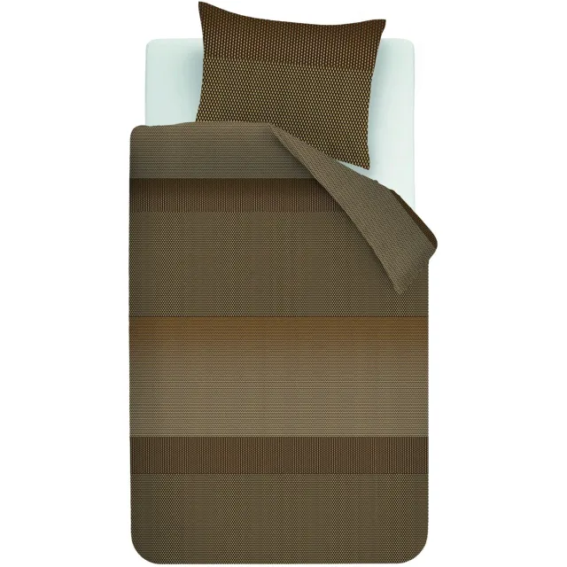 Kardol Tercio dekbedovertrek - Eenpersoons - 140 x 200/220 cm - Goud