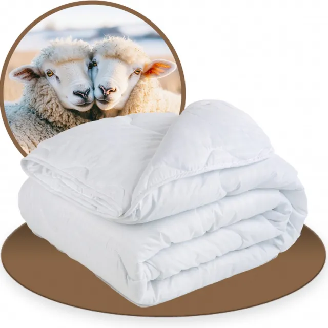 Zavelo 4-Seizoenen Texels Waddenwol - Kinderdekbed Wol - 100x135 cm - Babydekbed Beige