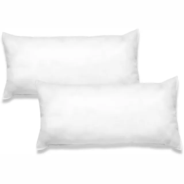 Liebling 40 x 80 cm hoofdkussen Ultrasonic | set van 2 | tijk van spunbond polypropyleen | Made in EU | wasbaar op 40 graden | wit