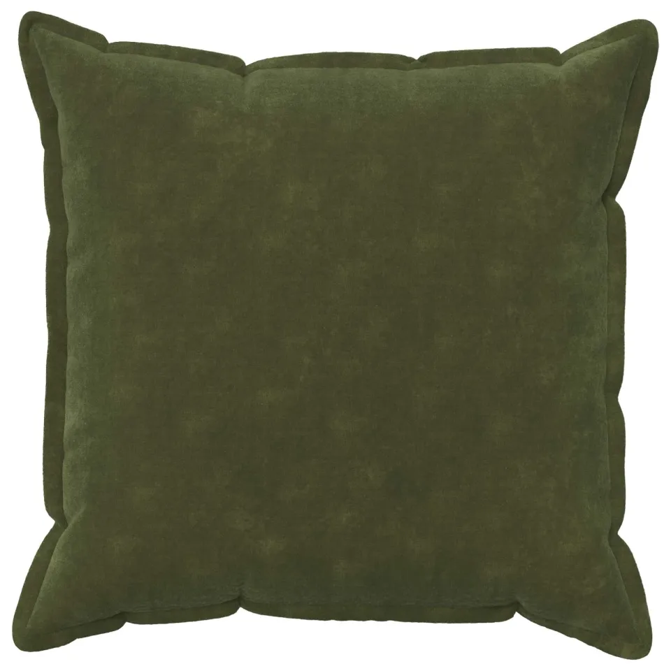 vidaXL Kussensloop 2 st HOUTEN Groen 80 x 80 cm Microfiber Fleece