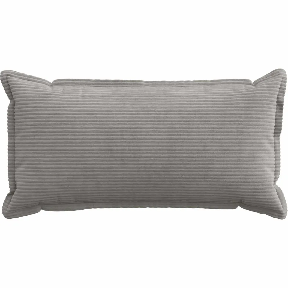 vidaXL Kussensloop 12 st HOUTEN Lichtgrijs 40 x 80 cm corduroy