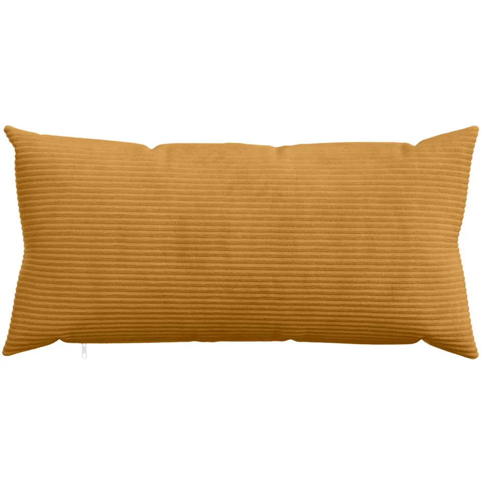 vidaXL Kussensloop 6 st HEERLEN Geel 40 x 80 cm corduroy