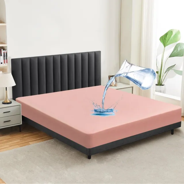 Ibenzoa Complete Waterdichte en Ademende Matrasbeschermer voor Optimale Slaapervaring - 140 x 200 cm, Roze