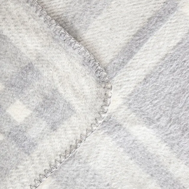 Homla Gelin Ruimte Plaid 150x200cm - Dik & Zacht Geruit Grijs