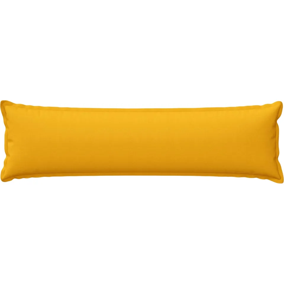 vidaXL Kussensloop 2 st HOUTEN Lichtgeel 40 x 145 cm Faux Linnen