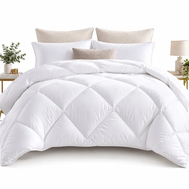 Dutchers 4 Seizoenen Dekbed 200x220 cm – Tweepersoons Dekbed – All Season Dekbed met Ritssluiting – Zacht & Ademend – Microvezel – Wasbaar – Voor Zomer, Herfst & Winter wit