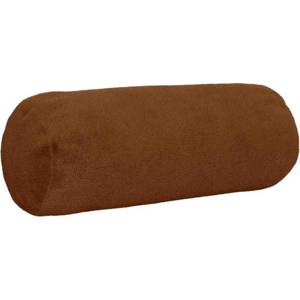 vidaXL Kussensloop 6 st HEERLEN Licht Bruin Dia. 15 x 40 cm Flanel