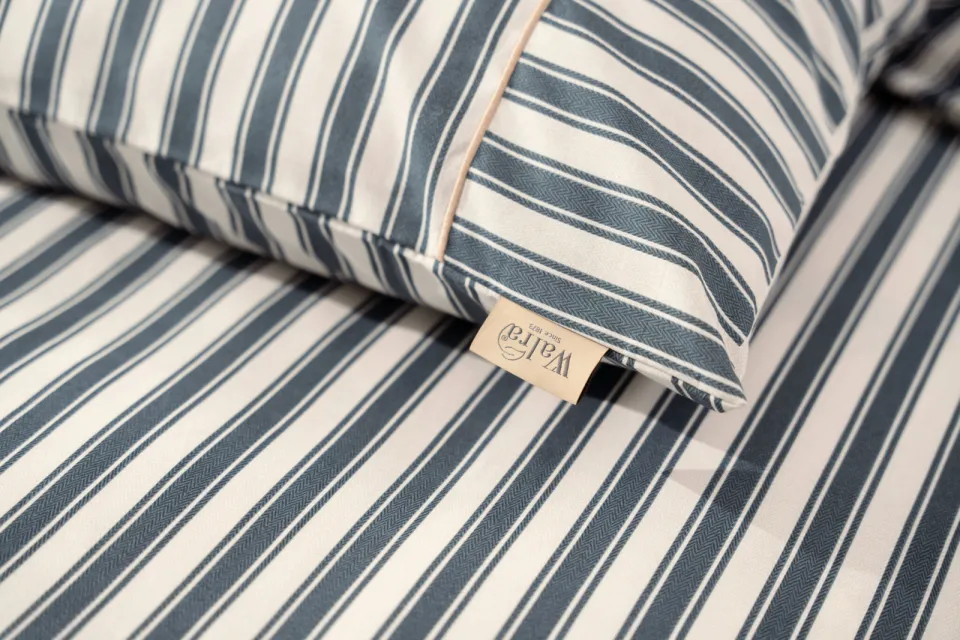 Walra Refined Lines dekbedovertrek katoen blauw, foto 7