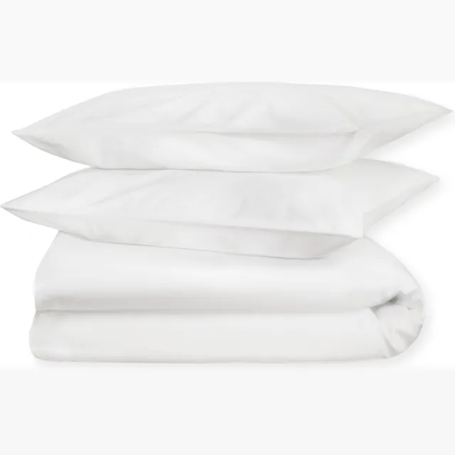 Dream Sheets Monaco - Dekbedovertrek - Biologisch Katoen Satijn - Nederlands Fabricaat - Pure White - Wit Uni wit