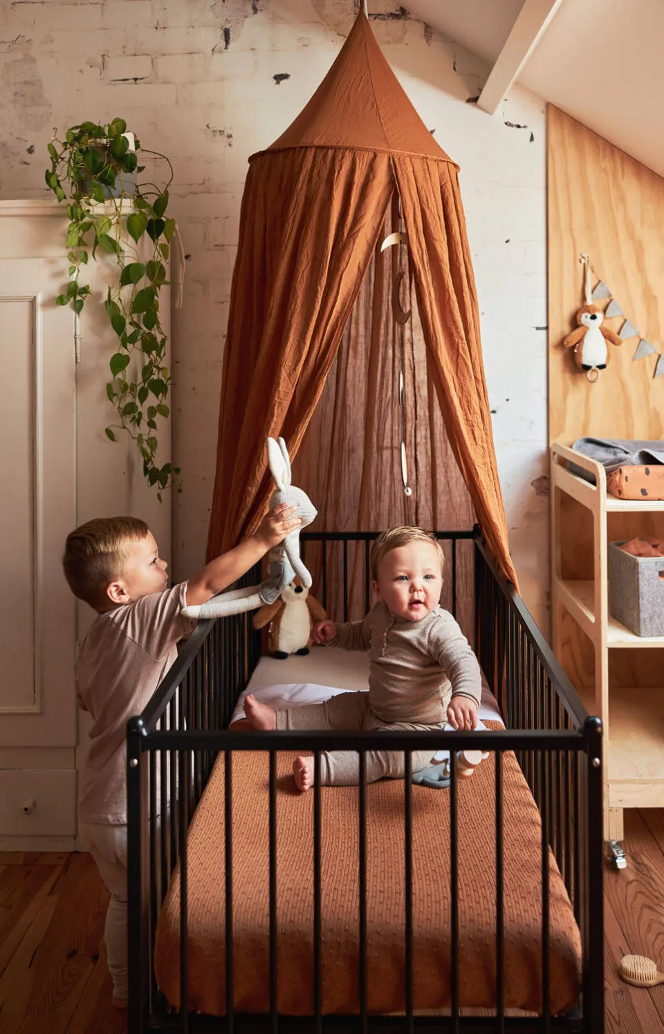 Jollein jersey baby ledikant hoeslaken 60x120cm nougat beige, foto 6